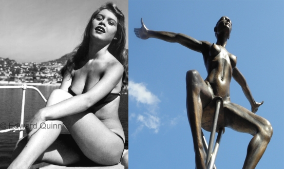 La Côte d'Azur fantasmée : Bardot dans les années 50, une femme nue en 2013